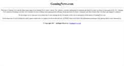Desktop Screenshot of gamingnews.com