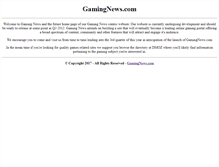 Tablet Screenshot of gamingnews.com